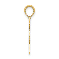14K Polished Female Graduation Profile w/ Diploma Charm-K7295