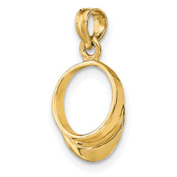 14K 3-D Polished Beach Bum Sun Visor Charm-K7303