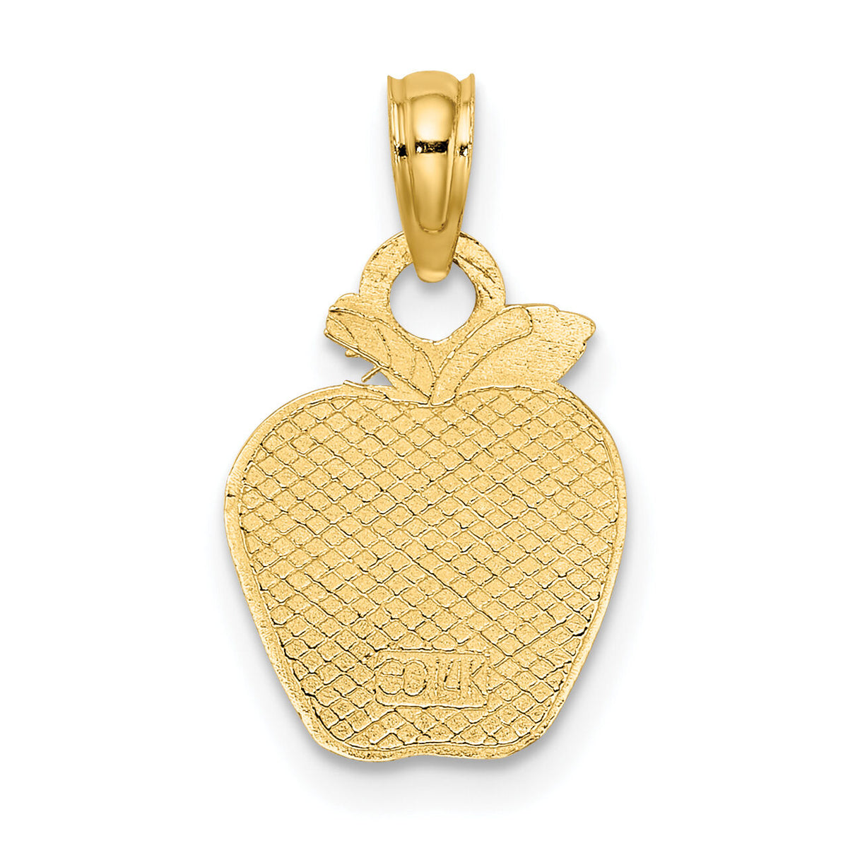14K Polished Apple Charm-K7312