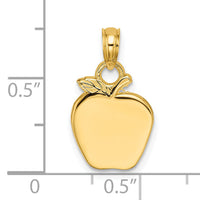 14K Polished Apple Charm-K7312