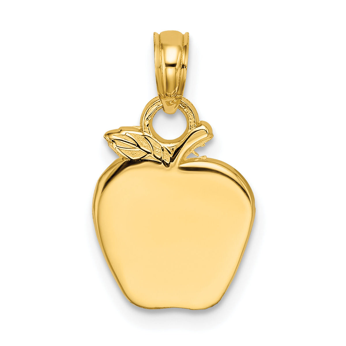 14K Polished Apple Charm-K7312