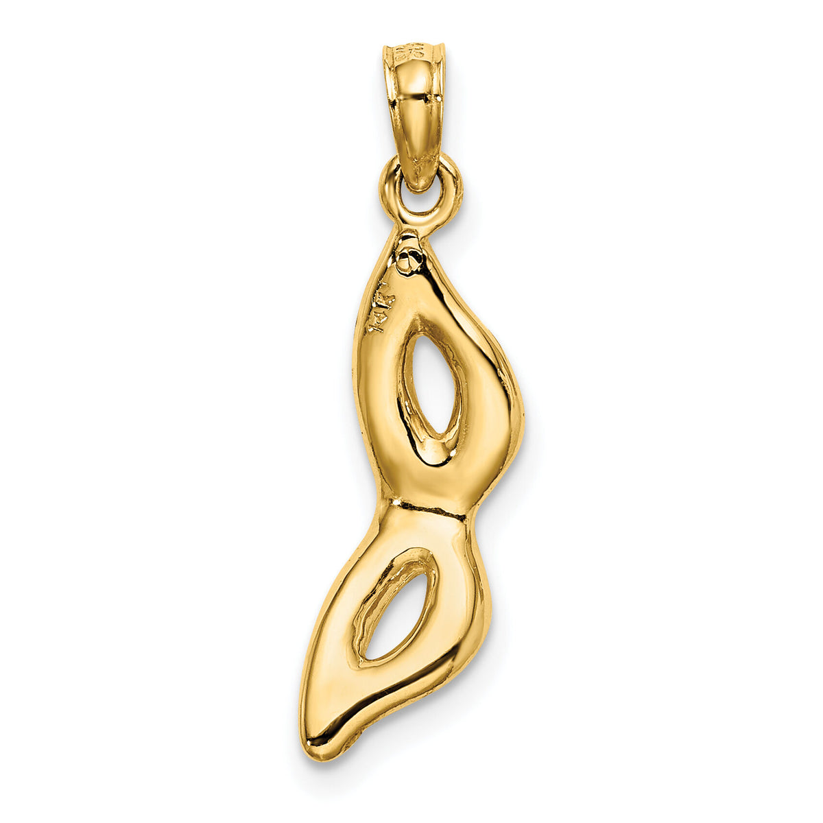 14K 3-D Beveled Masquerade Mask Charm-K7315