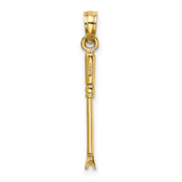 14K 3-D Weeding Garden Tool Charm-K7319
