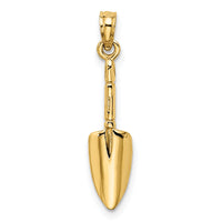 14K 3-D  Trowel Garden Tool Charm-K7320