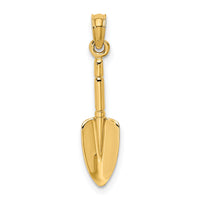 14K 3-D  Trowel Garden Tool Charm-K7320