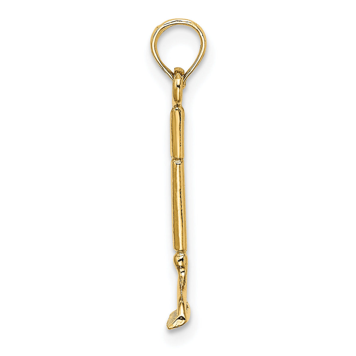 14K 3-D Landscape Rake Garden Tool Charm-K7322