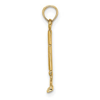 14K 3-D Landscape Rake Garden Tool Charm-K7322