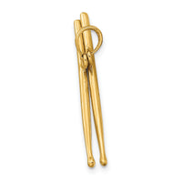 14K 3-D Moveable Drum Sticks Charm-K7329