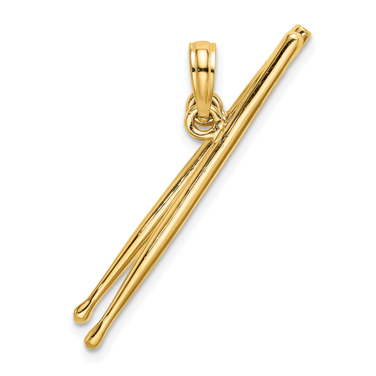 14K 3-D Moveable Drum Sticks Charm-K7329