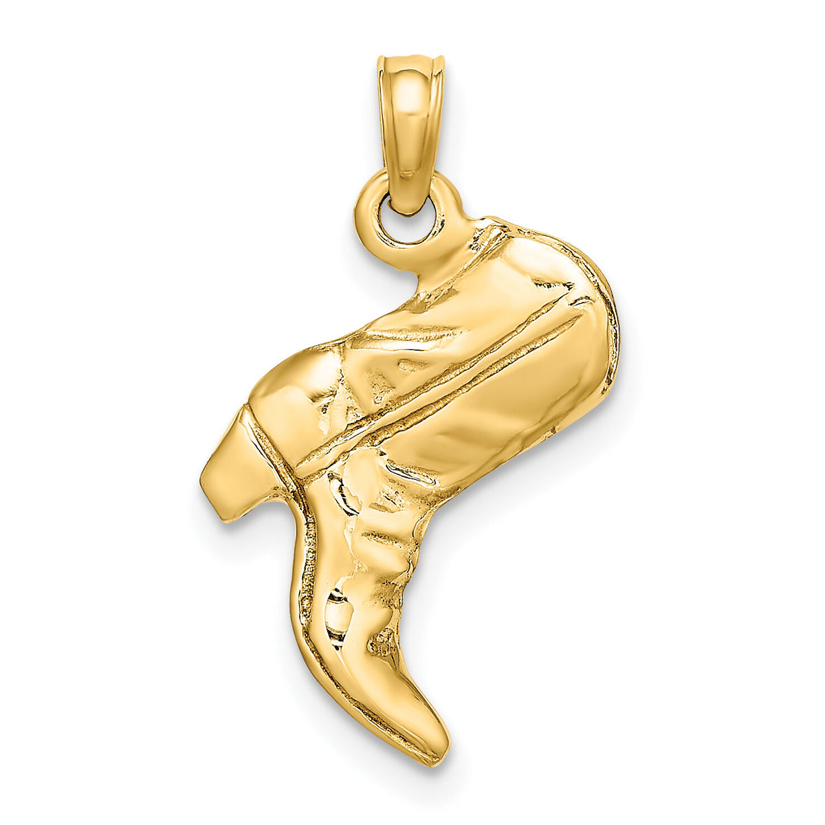 14K 3-D Cowboy Boot Charm-K7331