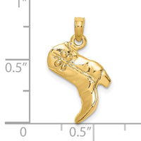 14K 3-D Cowboy Boot Charm-K7331