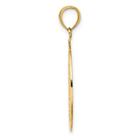 14K Tribal Star In Round Frame Charm-K7332