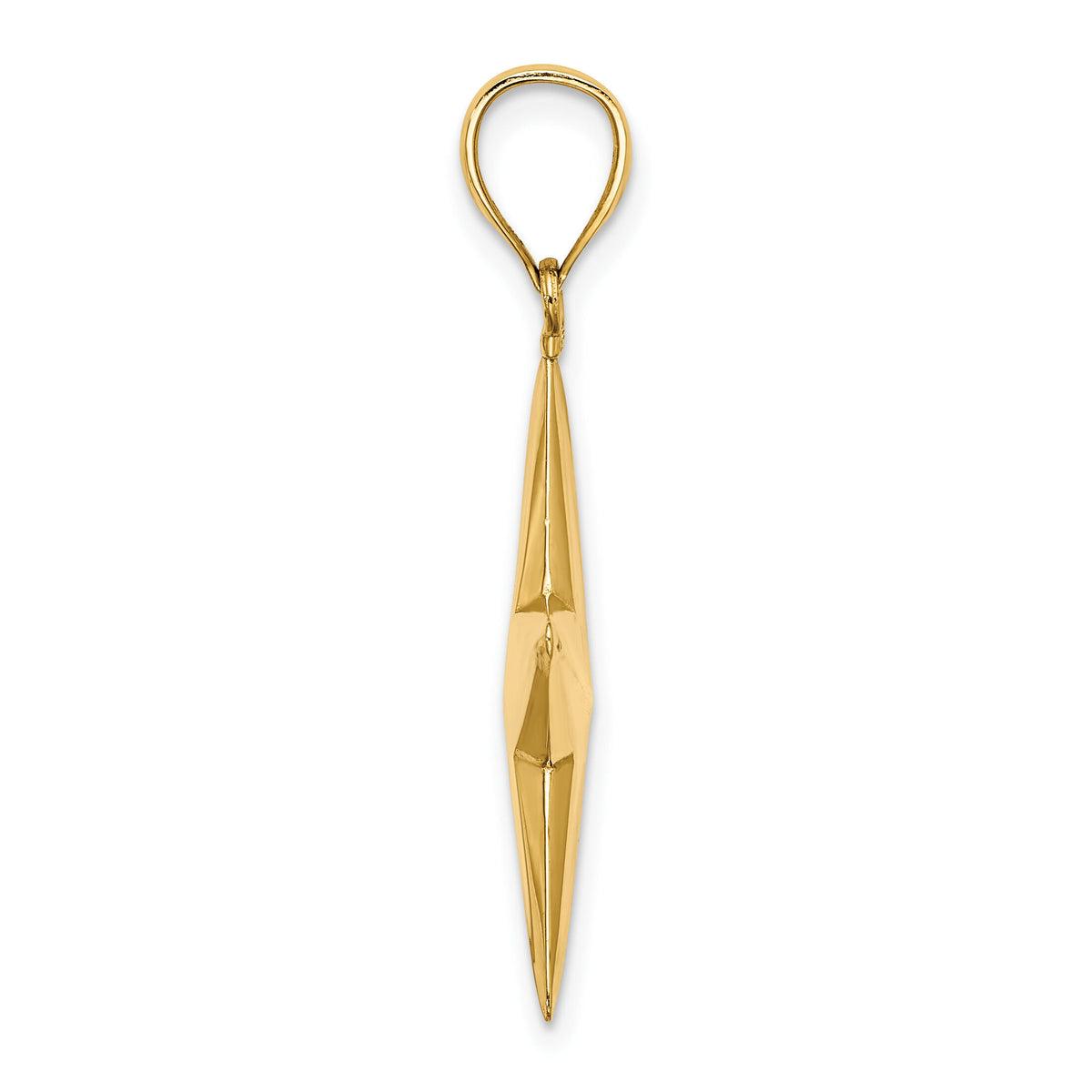 14K 3-D Nautical Star Charm-K7335
