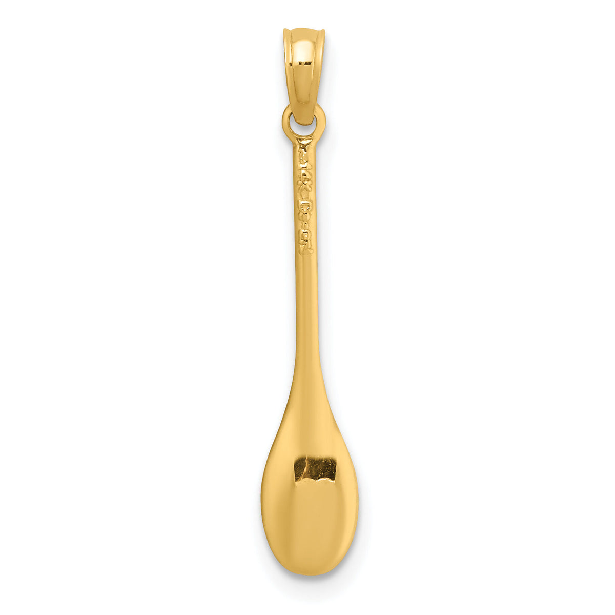14K Polished 3-D Spoon Charm-K7342
