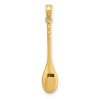 14K Polished 3-D Spoon Charm-K7342