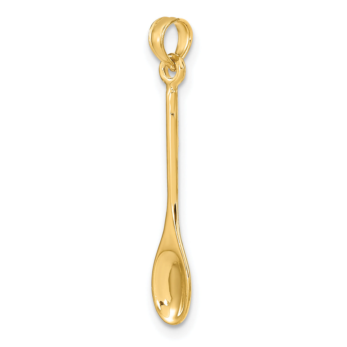 14K Polished 3-D Spoon Charm-K7342