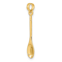 14K Polished 3-D Spoon Charm-K7342