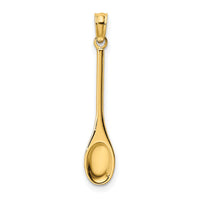 14K Polished 3-D Spoon Charm-K7342