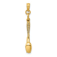 14K 3-D Moveable Knife, Fork, and Spoon Charm-K7347