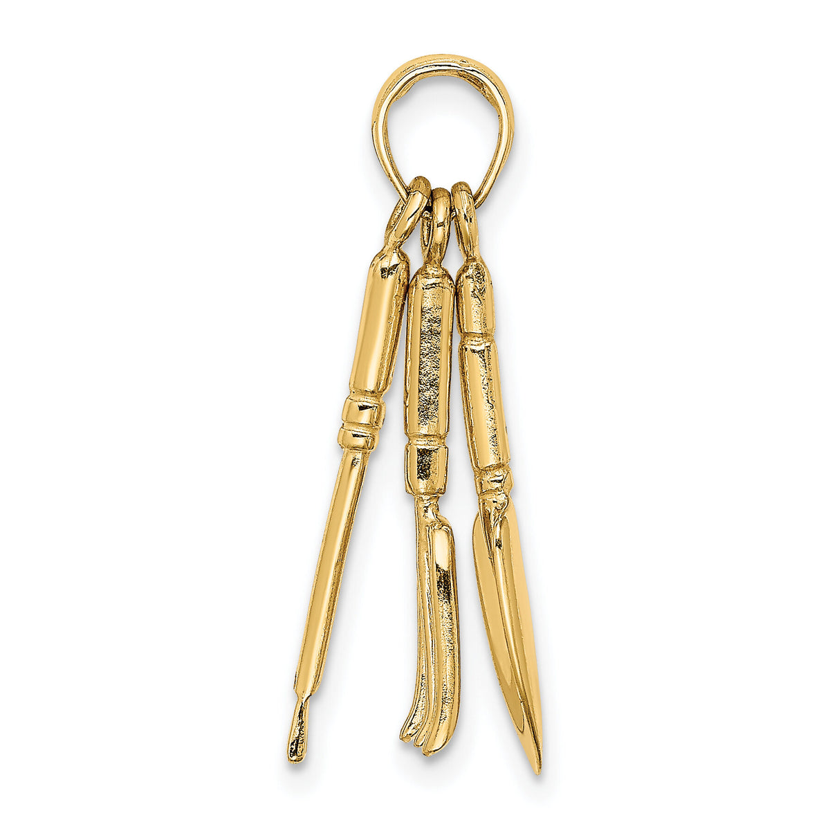 14K 3-D Moveable Garden Hand Tool Collection Charm-K7350