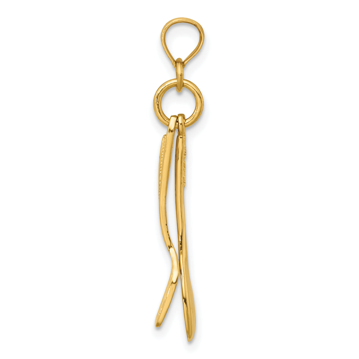 14K 3-D Moveable Spoon and Spatula Charm-K7353