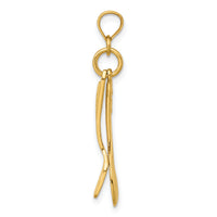 14K 3-D Moveable Spoon and Spatula Charm-K7353