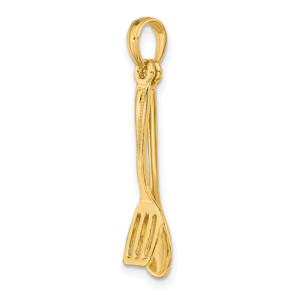 14K 3-D Moveable Spoon and Spatula Charm-K7353