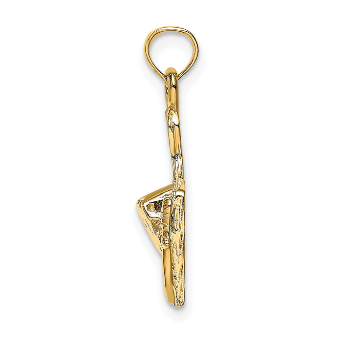 14k  Cheese Board w/ Knife Charm-K7359