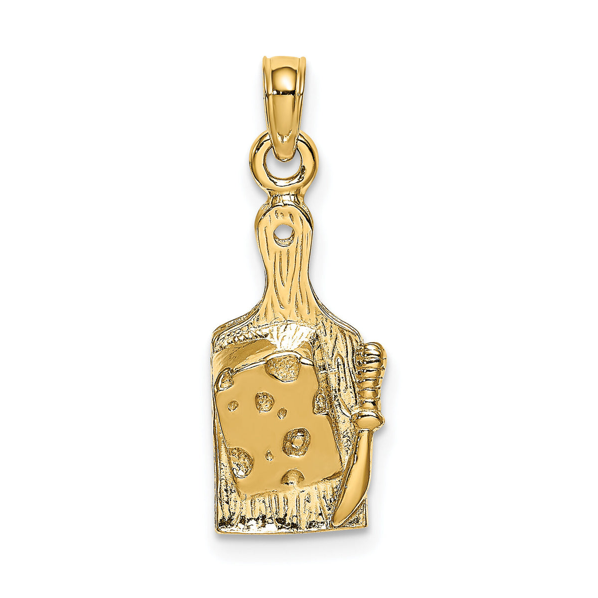 14k  Cheese Board w/ Knife Charm-K7359