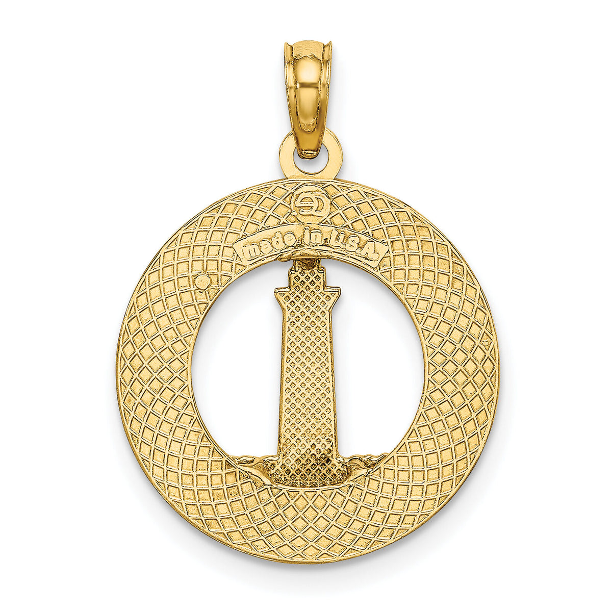 14K BOOTHBAY HARBOR Lighthouse Charm-K7370