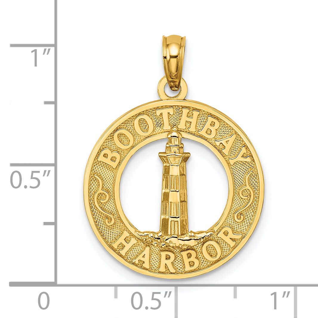 14K BOOTHBAY HARBOR Lighthouse Charm-K7370
