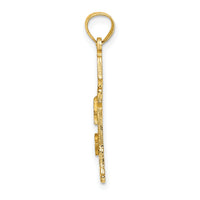 14K Lighthouse With Seagulls Charm-K7374