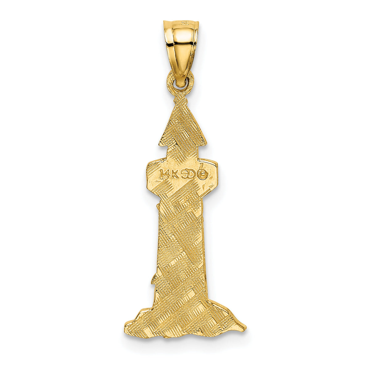 14K Lighthouse With Seagulls Charm-K7374