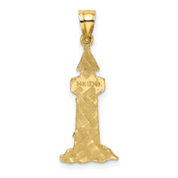 14K Lighthouse With Seagulls Charm-K7374