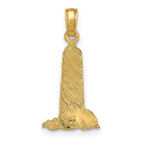 14K Small Lighthouse W/Building Charm-K7375