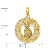 14K CHARLESTON Pineapple Charm-K7386