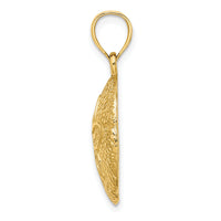 14K Sand Dollar Charm-K7393