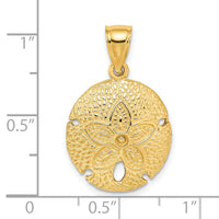 14K Sand Dollar Charm-K7393