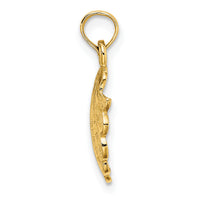 14K Scallop Shell Charm-K7395