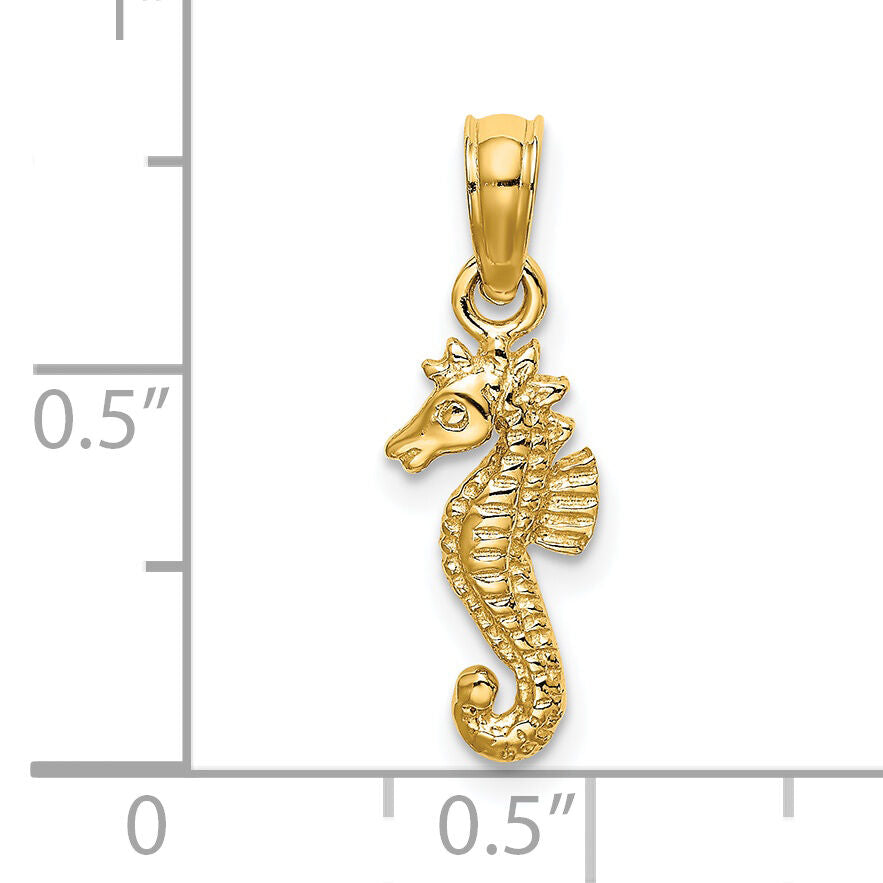 14K Mini Seahorse Charm-K7400