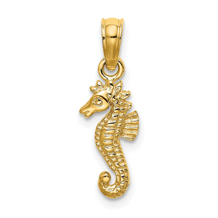 14K Mini Seahorse Charm-K7400