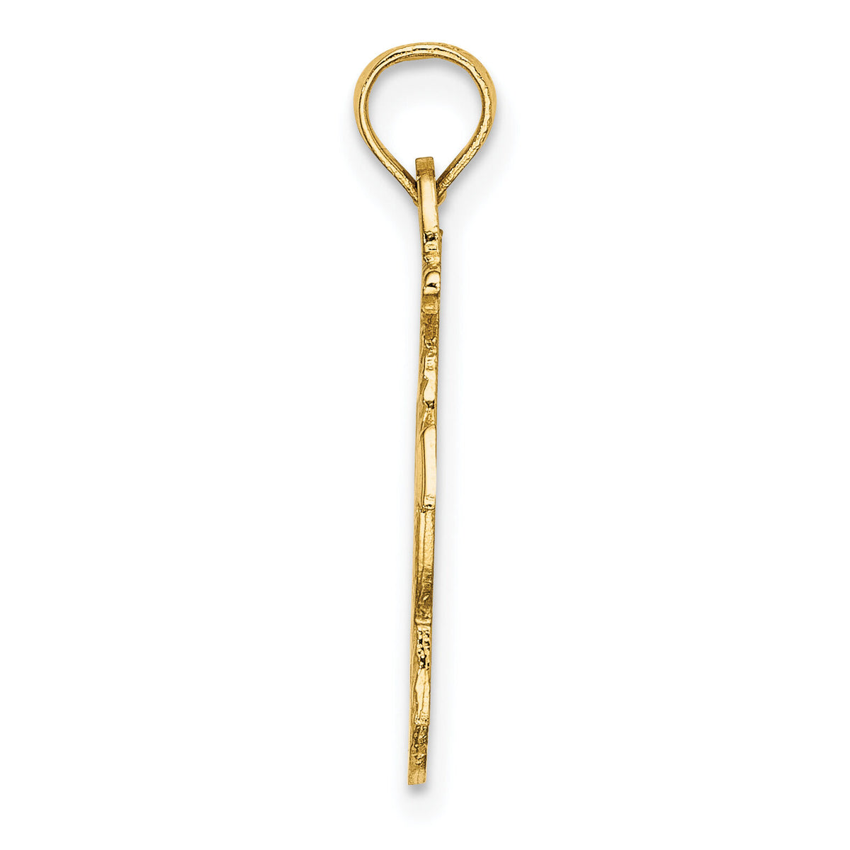 14K Polished Anchor and Rope Charm-K7401