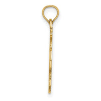 14K Polished Anchor and Rope Charm-K7401