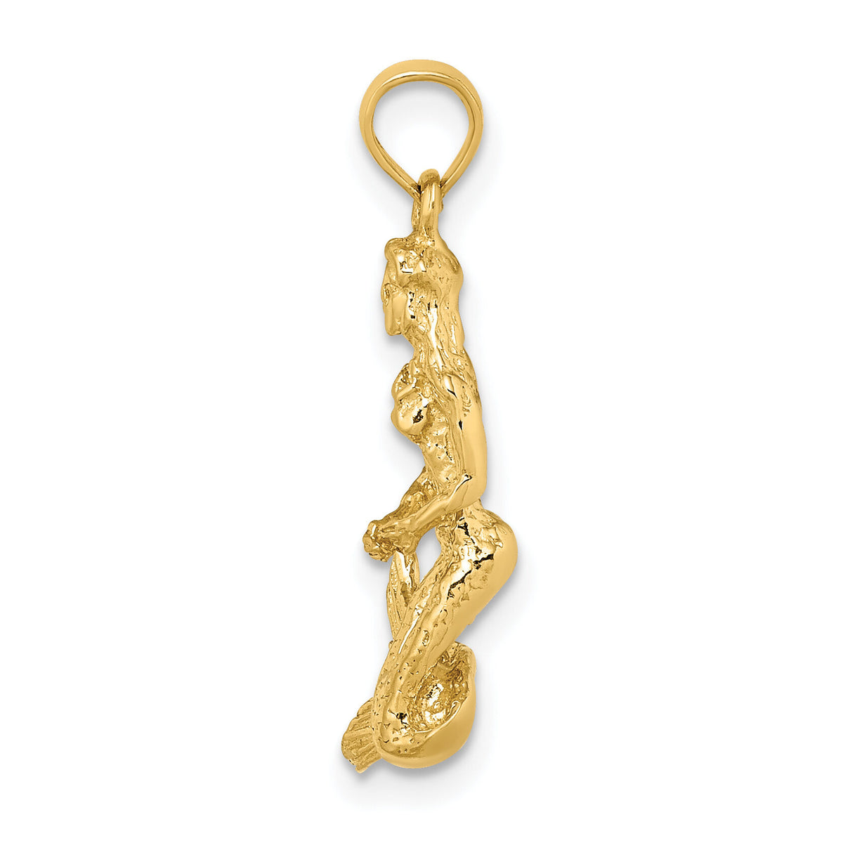 14K 3-D Mermaid Charm-K7408