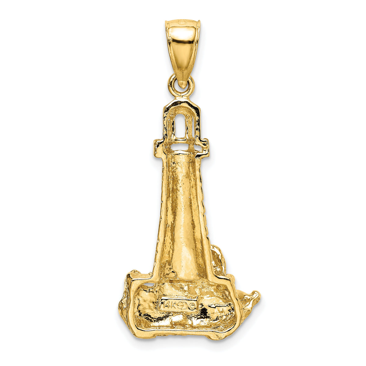 14K Lighthouse W/ Wave Charm-K7409