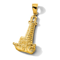 14K Lighthouse W/ Wave Charm-K7409