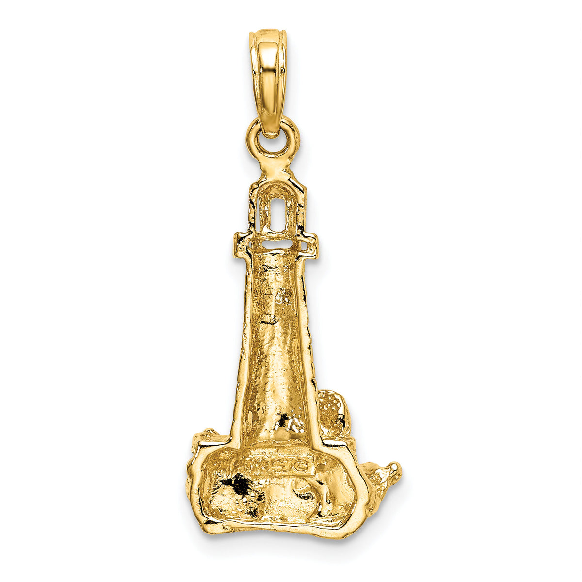 14K Lighthouse W/ Wave Charm-K7410