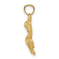 14K Textured Octopus Charm-K7428