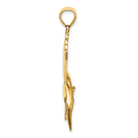 14K Polished Sailfish Charm-K7441