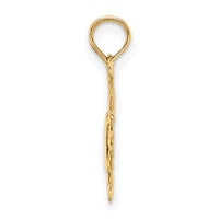 14K Polished Crab Charm-K7445